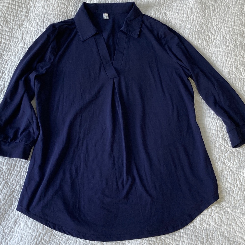 Navy Women's Tunic Top